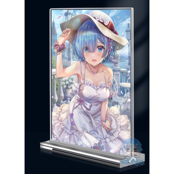 shopee-18583112174-7 Khung ảnh Mica trong suốt Kích thước A4,A5 In hình Rem (1) Anime Manga Light Novel Re:Zero đế lùa dày trong suốt