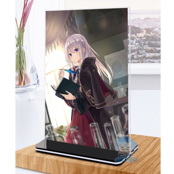 Khung ảnh Mica trong suốt Kích thước A4,A5 In hình Anime Manga Light Novel Hành trình của Elaina đế lùa màu đen