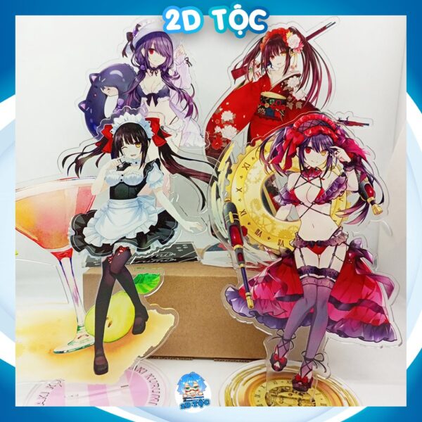 Mô hình Standee Mica Acrylic nhân vật Anime Light Novel Date A Live Tokisaki Kurumi  – Tượng Mica Anime by 2D Tộc Shop