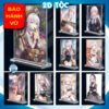 Khung ảnh Mica trong suốt Kích thước A4,A5 In hình Anime Manga Light Novel Arya Bàn Bên đế lùa dày trong suốt