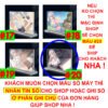 Khung ảnh Mica trong suốt Kích thước A4,A5 In hình Anime Manga Light Novel Arya Bàn Bên đế lùa dày trong suốt