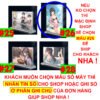 Khung ảnh Mica trong suốt Kích thước A4,A5 In hình Anime Manga Light Novel Arya Bàn Bên đế lùa dày trong suốt