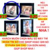 Khung ảnh Mica trong suốt Kích thước A4,A5 In hình Anime Manga Light Novel Arya Bàn Bên đế lùa dày trong suốt