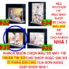 Khung ảnh Mica trong suốt Kích thước A4,A5 In hình Anime Manga Light Novel Arya Bàn Bên đế lùa dày trong suốt