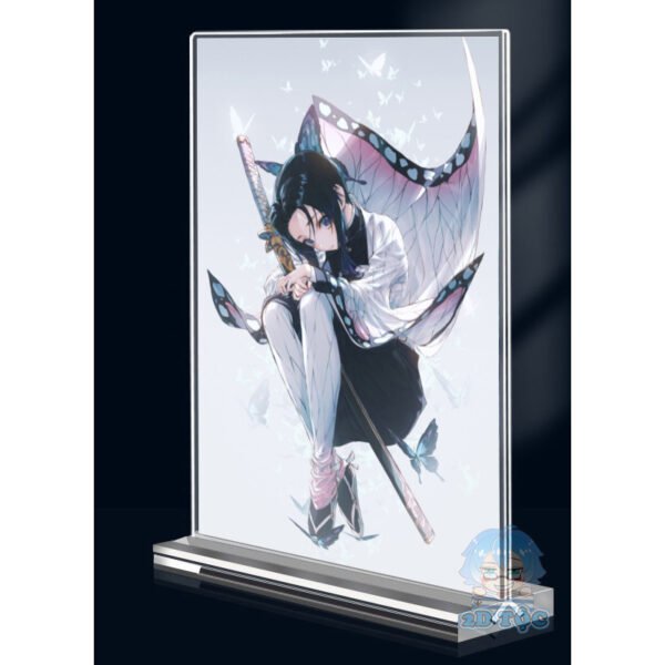 Khung ảnh Mica trong suốt Kích thước A4,A5 In hình Kochou Shinobu (1) Anime Manga Kimetsu No Yaiba đế lùa dày trong suốt