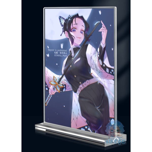 Khung ảnh Mica trong suốt Kích thước A4,A5 In hình Kochou Shinobu (1) Anime Manga Kimetsu No Yaiba đế lùa dày trong suốt