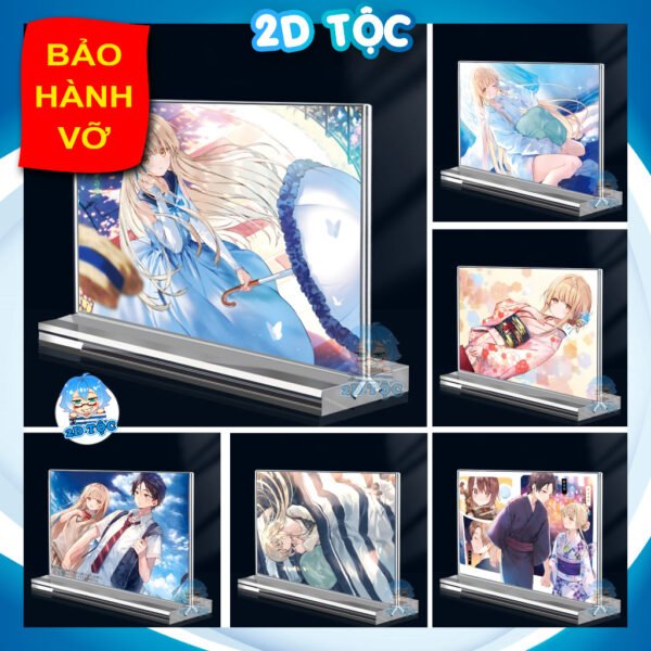 Khung ảnh Mica trong suốt Kích thước A4,A5 In hình Anime Manga Light Novel Thiên sứ Nhà Bên (1) đế lùa dày trong suốt