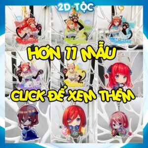 Móc Khóa Mica In 2 Mặt Sắc Nét Phiên bản đặc biệt Anime Manga Nhà có 5 nàng dâu Phụ Kiện Anime By 2D Tộc Shop