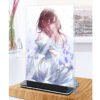 Khung ảnh Mica trong suốt Kích thước A4,A5 In hình Nakano Miku (1) Anime Manga Nhà Có 5 Nàng Dâu đế lùa màu đen