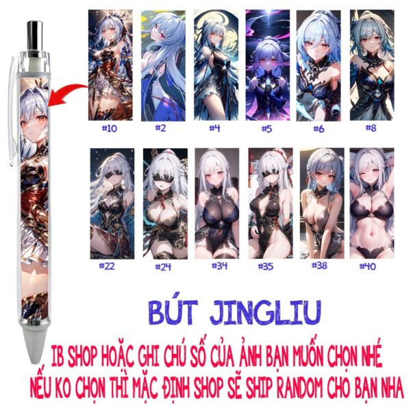 shopee-19093664090-2 Tổng hợp Poster Postcard Móc khóa Standee Khung ảnh Bút Jingliu Kính Lưu Game Honkai: Star Rail - 2D Tộc Shop
