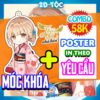[SIÊU COMBO POSTER + MÓC KHÓA] Set 2 poster chất lượng cao in theo yêu cầu - kèm móc khóa Anime Thiên Sứ Nhà Bên cực xịn