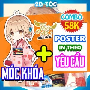 [SIÊU COMBO POSTER + MÓC KHÓA] Set 2 poster chất lượng cao in theo yêu cầu - kèm móc khóa Anime Thiên Sứ Nhà Bên cực xịn