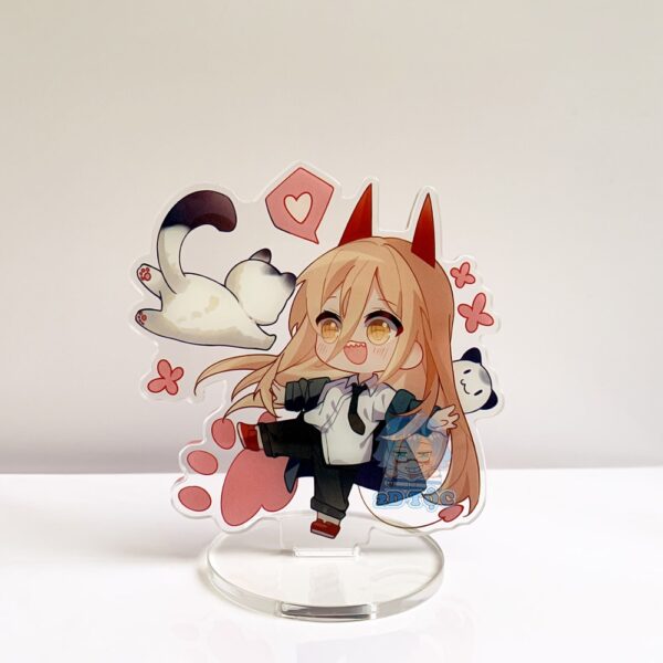 Mô hình Standee Mica Trong suốt In 2 mặt sắc nét Ép 2 lớp Mica nhân vật Anime Manga Chainsaw Man (1)