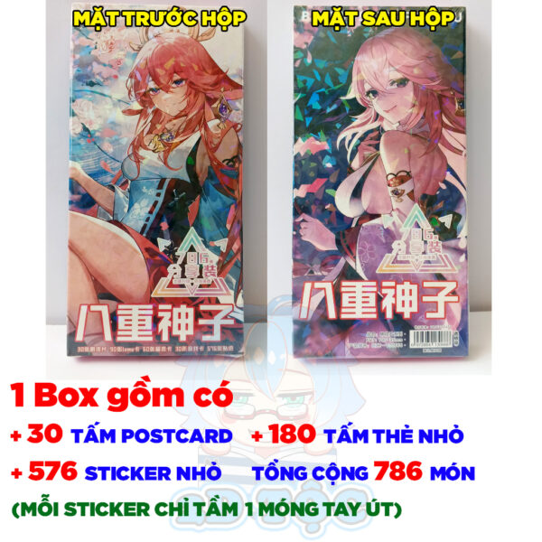 Hộp ảnh 340-1660 cái Postcard LOMO Sticker Yae Miko Game Genshin Impact - Hộp ảnh LOMO 2D Tộc Shop