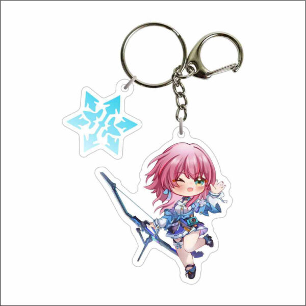 shopee-19280209787-7 Móc Khóa Mica Trong Suốt Ép 2 Lớp cao cấp Chùm 2 miếng Game Honkai: Star Rail – Phụ Kiện Anime By 2D Tộc Shop