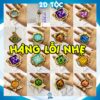 [Có dạ quang] Móc khóa Nguyên tố Vision game Genshin Impact (2): Inazuma, Liyue, Mondstadt, Sumeru,... bằng kim loại