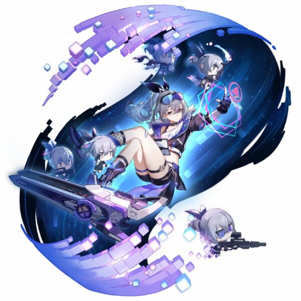 shopee-19386866797-7 Tổng hợp Poster Postcard Móc khóa Standee Khung ảnh Bút Silver Wolf Game Honkai Star Rail - 2D Tộc Shop
