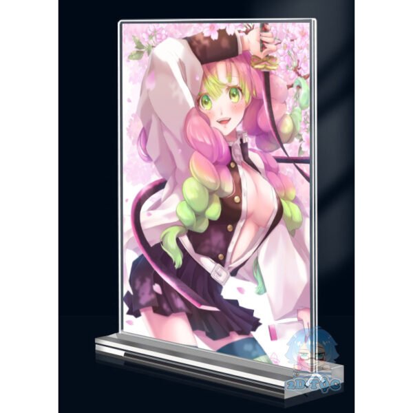 Khung ảnh Mica trong suốt Kích thước A4,A5 In hình Kanroji Mitsuri(1) Anime Manga Kimetsu No Yaiba đế lùa dày trong suốt