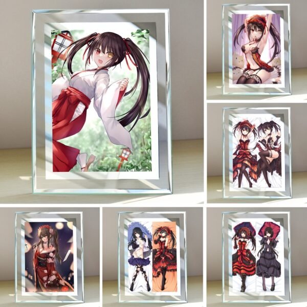 shopee-19451085568-2 Khung kính Tokisaki Kurumi (1) Anime Manga Light Novel Date A Live - để bàn by 2D Tộc Shop