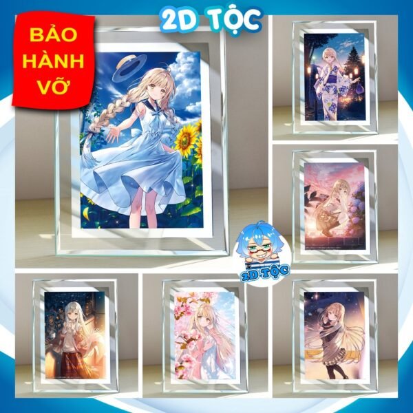 Khung Kính Thiên sứ nhà bên (1) - Khung ảnh - Tranh Poster để bàn by 2D Tộc Shop - Otonari no Tenshi-sama