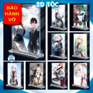 Khung ảnh Mica trong suốt Kích thước A4,A5 In hình Anime Manga Light Novel Thám tử đã chết (1) đế lùa dày trong suốt