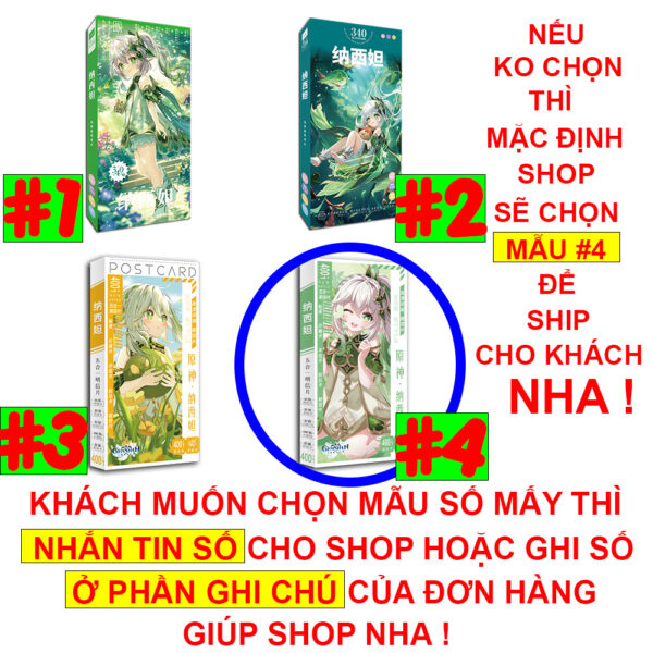 shopee-19978840254-7 Hộp ảnh 340-1660 cái Postcard LOMO Sticker Game Genshin Impact - Hộp ảnh LOMO 2D Tộc Shop