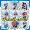 Móc Khóa Mica Trong Suốt Ép 2 Lớp Mica cao cấp Anime Manga Light Novel Re:Zero (Ram, Rem, Emilia) - 2D Tộc Shop