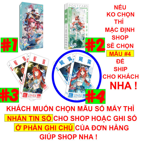 Hộp ảnh 340-1938 cái Postcard LOMO Sticker Anime Manga Light Novel Tổng hợp Chainsaw Man, One Piece, Genshin Impact...