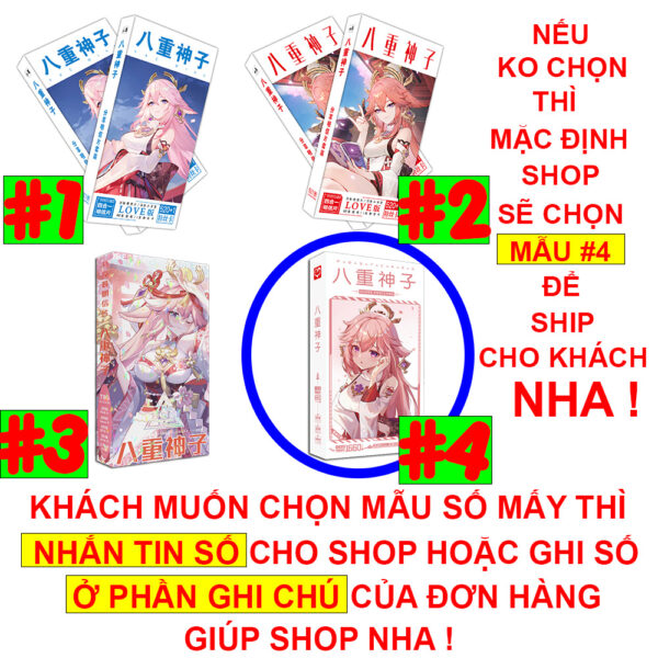 Hộp ảnh 340-1938 cái Postcard LOMO Sticker Anime Manga Light Novel Tổng hợp Chainsaw Man, One Piece, Genshin Impact...