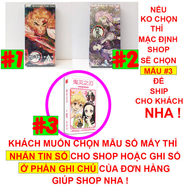 Hộp ảnh 340-1938 cái Postcard LOMO Sticker Anime Manga Light Novel Tổng hợp Chainsaw Man, One Piece, Genshin Impact...