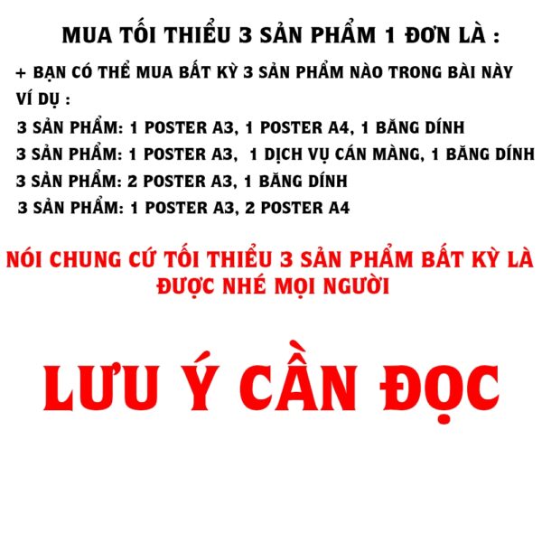 Poster In Theo Yêu Cầu A3, A4, A5 – Giấy Cao Cấp, Hình Ảnh Sắc Nét