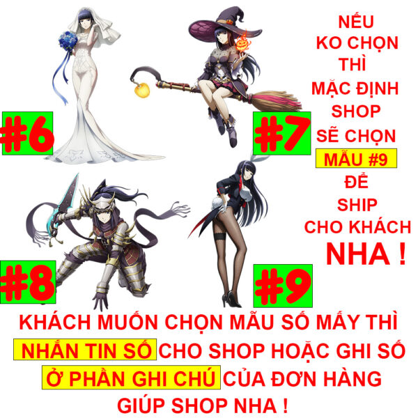 Mô hình Standee, Móc khóa Mica Acrylic nhân vật Anime Manga LIght Novel Overlord – Tượng Mica Anime by 2D Tộc Shop