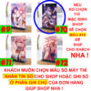 Khung ảnh Mica trong suốt Kích thước A4,A5 In hình Yae Miko Game Genshin Impact (1) đế lùa màu đen