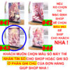 Khung ảnh Mica trong suốt Kích thước A4,A5 In hình Yae Miko Game Genshin Impact (1) đế lùa màu đen