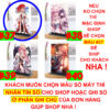 Khung ảnh Mica trong suốt Kích thước A4,A5 In hình Yae Miko Game Genshin Impact (1) đế lùa màu đen