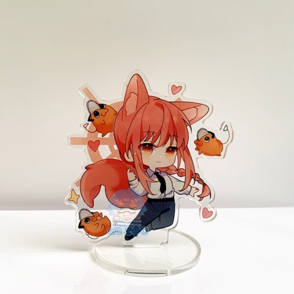 Mô hình Standee Mica Trong suốt In 2mặt sắc nét Ép 2 lớp Mica nhân vật Anime Manga Chainsaw Man (Denji,Power,Makima,...)