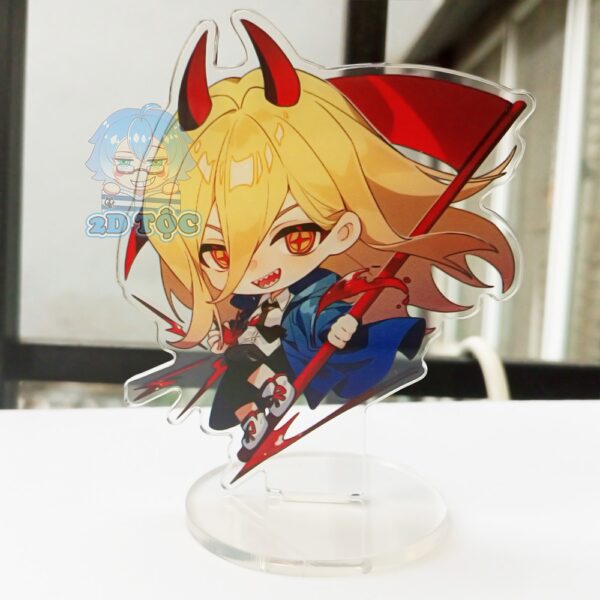 Mô hình Standee Mica Trong suốt In 2mặt sắc nét Ép 2 lớp Mica nhân vật Anime Manga Chainsaw Man (Denji,Power,Makima,...)