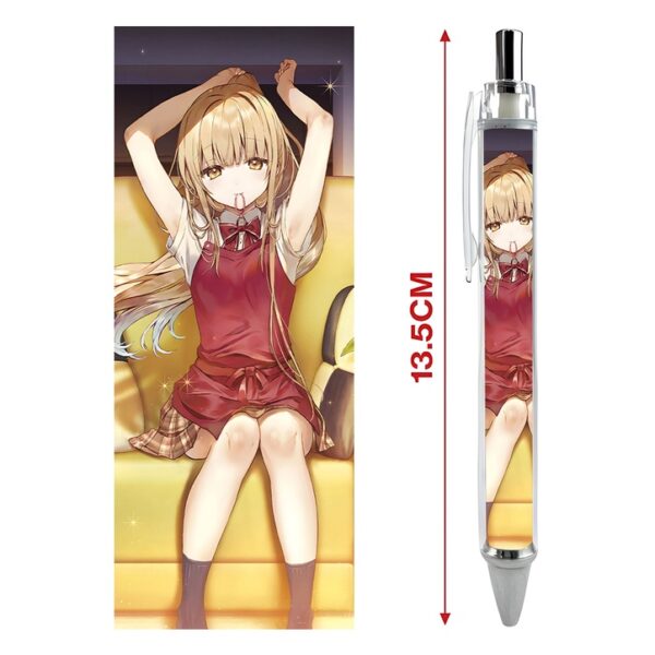 Bút viết In hình Anime Manga Light Novel Thiên sứ Nhà Bên - Hình in sắc nét - Bút Gel ngòi 0.5mm by 2D Tộc Shop