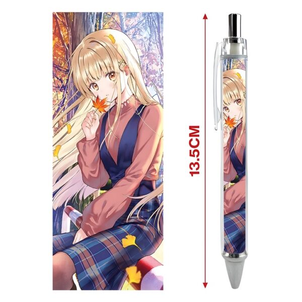 Bút viết In hình Anime Manga Light Novel Thiên sứ Nhà Bên - Hình in sắc nét - Bút Gel ngòi 0.5mm by 2D Tộc Shop