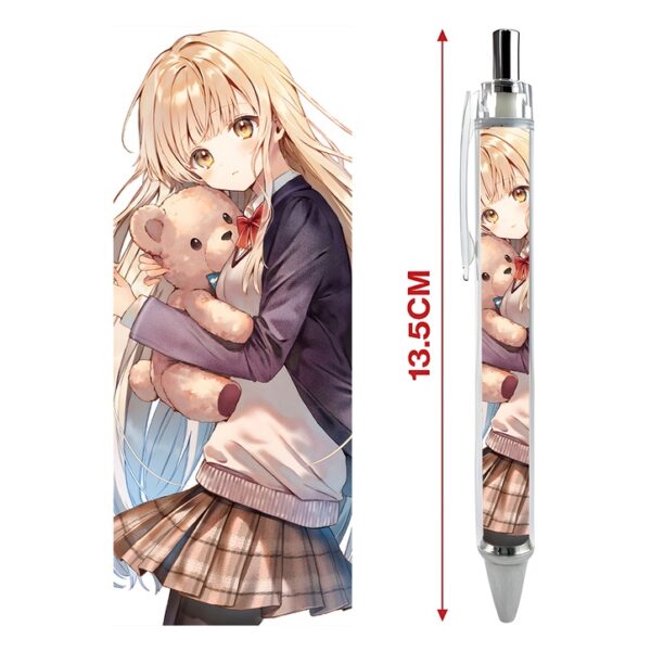 Bút viết In hình Anime Manga Light Novel Thiên sứ Nhà Bên - Hình in sắc nét - Bút Gel ngòi 0.5mm by 2D Tộc Shop