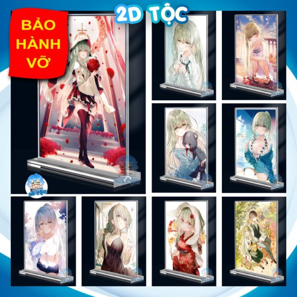 Khung ảnh Mica trong suốt Kích thước A4,A5 In hình Anime Manga Light Novel Cecilia và Lawrence đế lùa dày trong suốt