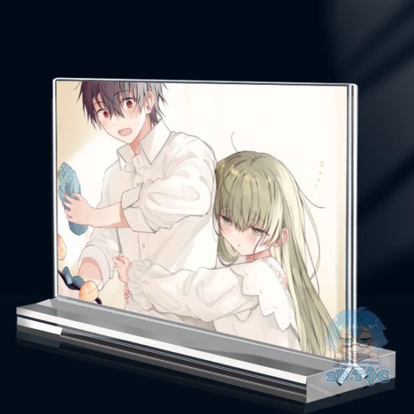Khung ảnh Mica trong suốt Kích thước A4,A5 In hình Anime Manga Light Novel Cecilia và Lawrence đế lùa dày trong suốt