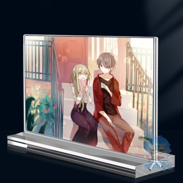 Khung ảnh Mica trong suốt Kích thước A4,A5 In hình Anime Manga Light Novel Cecilia và Lawrence đế lùa dày trong suốt