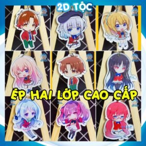 Móc Khóa In Sắc Nét 2 Mặt Ép 2 Lớp Mica Anime Chào Mừng Đến Với Lớp Học Đề Cao Thực Lực – Phụ Kiện Anime By 2D Tộc Shop