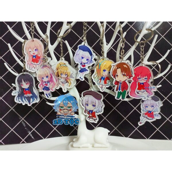 Móc Khóa In Sắc Nét 2 Mặt Ép 2 Lớp Mica Anime Chào Mừng Đến Với Lớp Học Đề Cao Thực Lực – Phụ Kiện Anime By 2D Tộc Shop