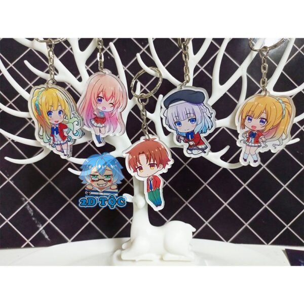 Móc Khóa In Sắc Nét 2 Mặt Ép 2 Lớp Mica Anime Chào Mừng Đến Với Lớp Học Đề Cao Thực Lực – Phụ Kiện Anime By 2D Tộc Shop