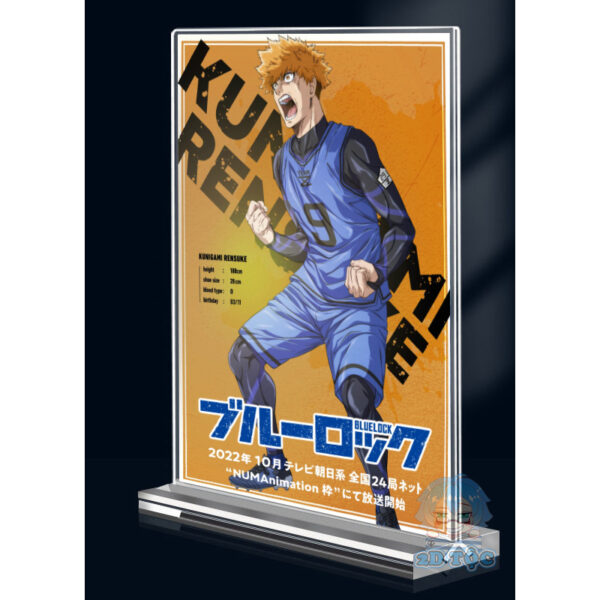 Khung ảnh Mica trong suốt Kích thước A4,A5 In hình Anime Manga Light Novel Anime Manga Blue Lock đế lùa dày trong suốt