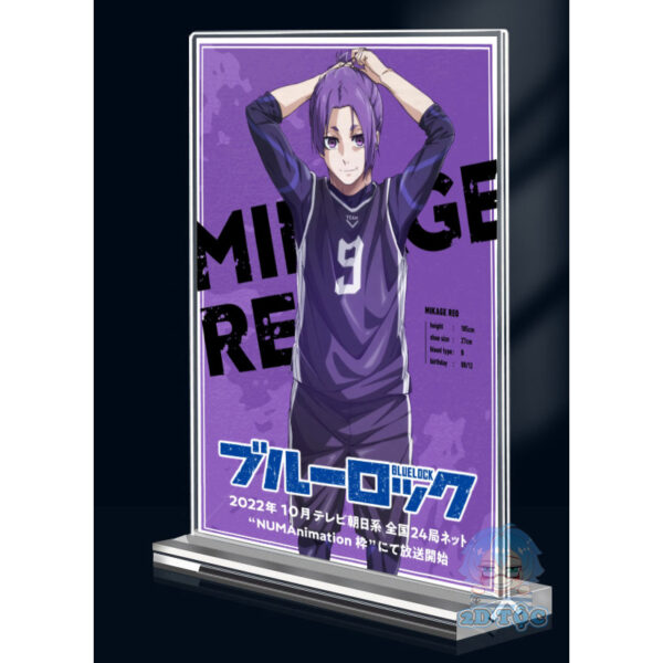 Khung ảnh Mica trong suốt Kích thước A4,A5 In hình Anime Manga Light Novel Anime Manga Blue Lock đế lùa dày trong suốt