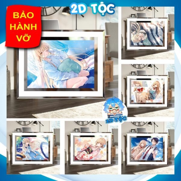 Khung Kính để bàn Thiên sứ nhà bên (2) by 2D Tộc Shop - Otonari no Tenshi-sama ni Itsu no Aida ni ka Dame Ningen