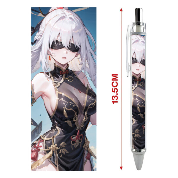 Bút viết In hình Jingliu Kính Lưu Game Honkai: Star Rail - Hình in sắc nét - Bút Gel ngòi 0.5mm by 2D Tộc Shop